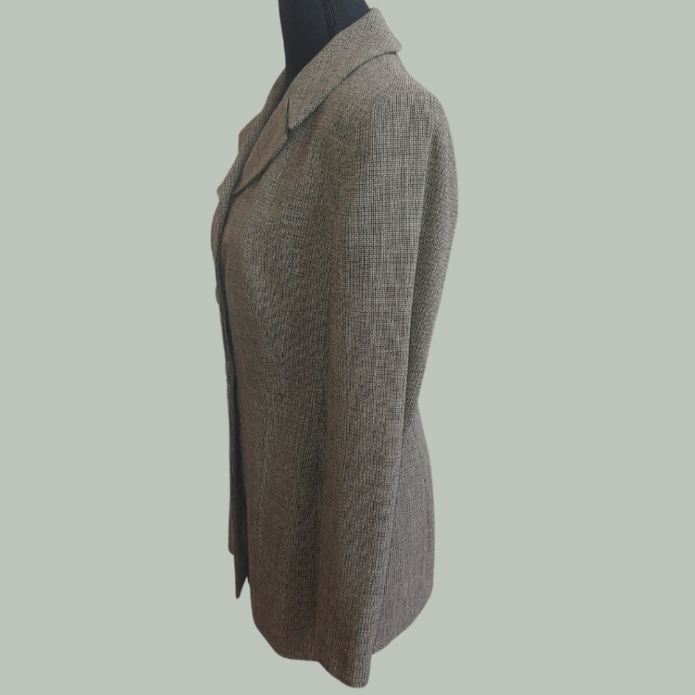 Tahari 100% Wool Three Button Blazer Jacket - Size 4 - Picture 10 of 10
